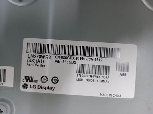 27in 163PPI 3480x2160 Industrial Lcd Panel LM270WR3-SSA1 350cd/M2