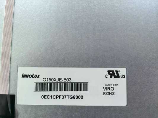 良い価格 イノラックス 15インチ産業用LCDディスプレイパネル G150XJE-E03 1024*768ピクセル 450 cd/m²輝度 70K時間動作寿命 オンライン